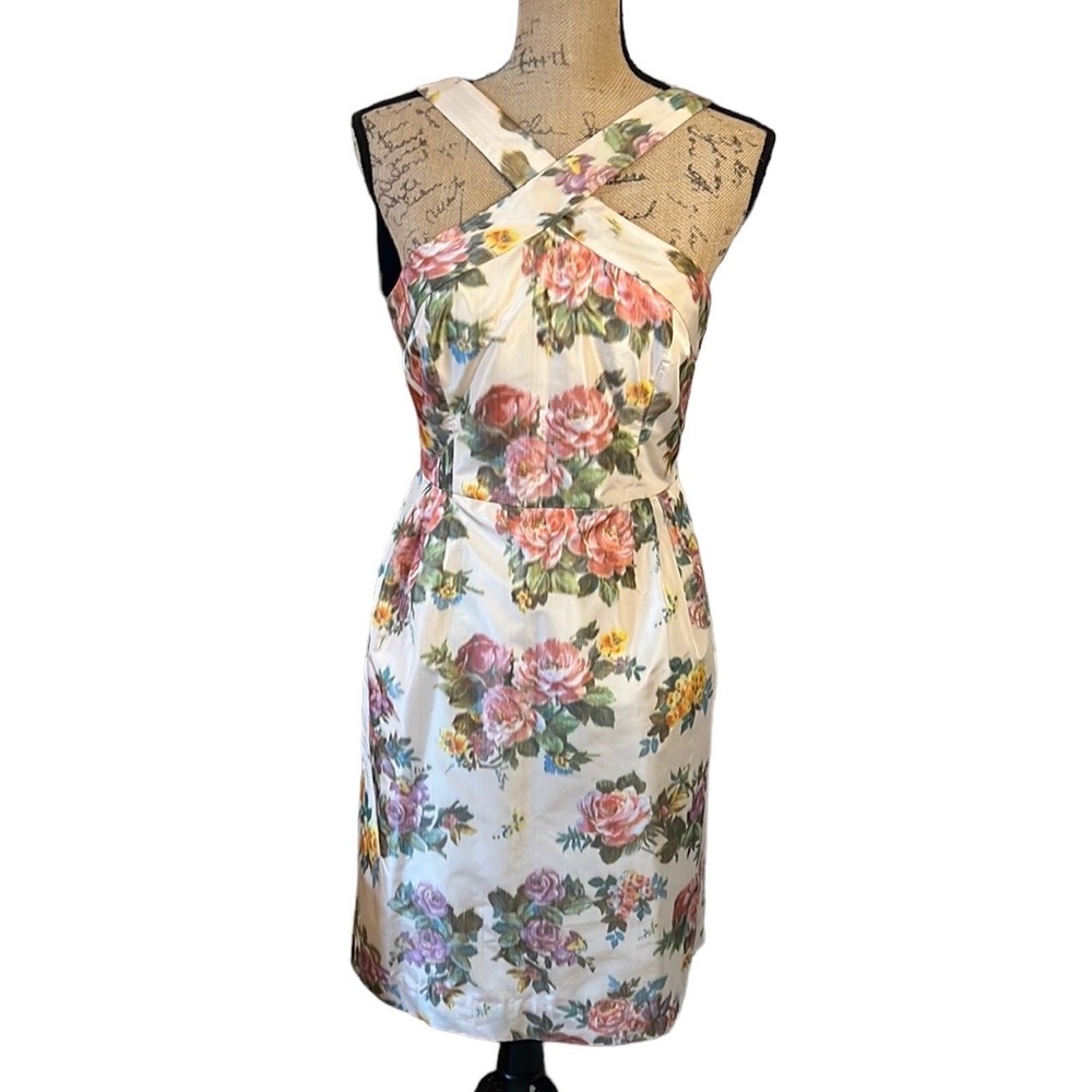J. Crew Collection Blurry Floral Dress